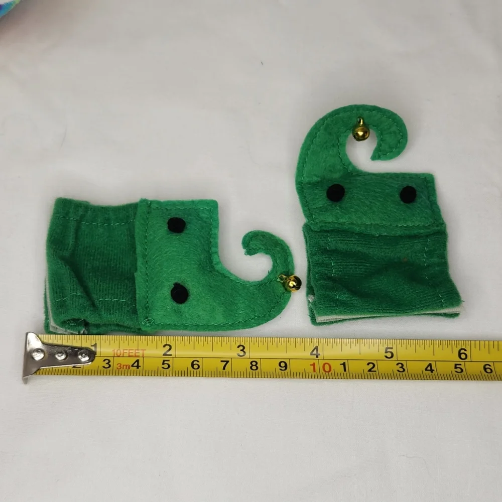 H.P.🎉 Green Elf Costume Accessories Cat Christmas Costume Xmas Clothes One Size
